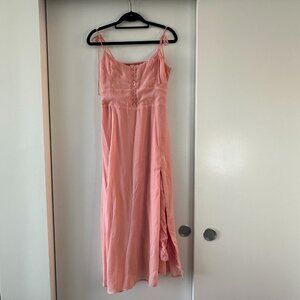 Abercrombie & Fitch Midi Dress (Pink)